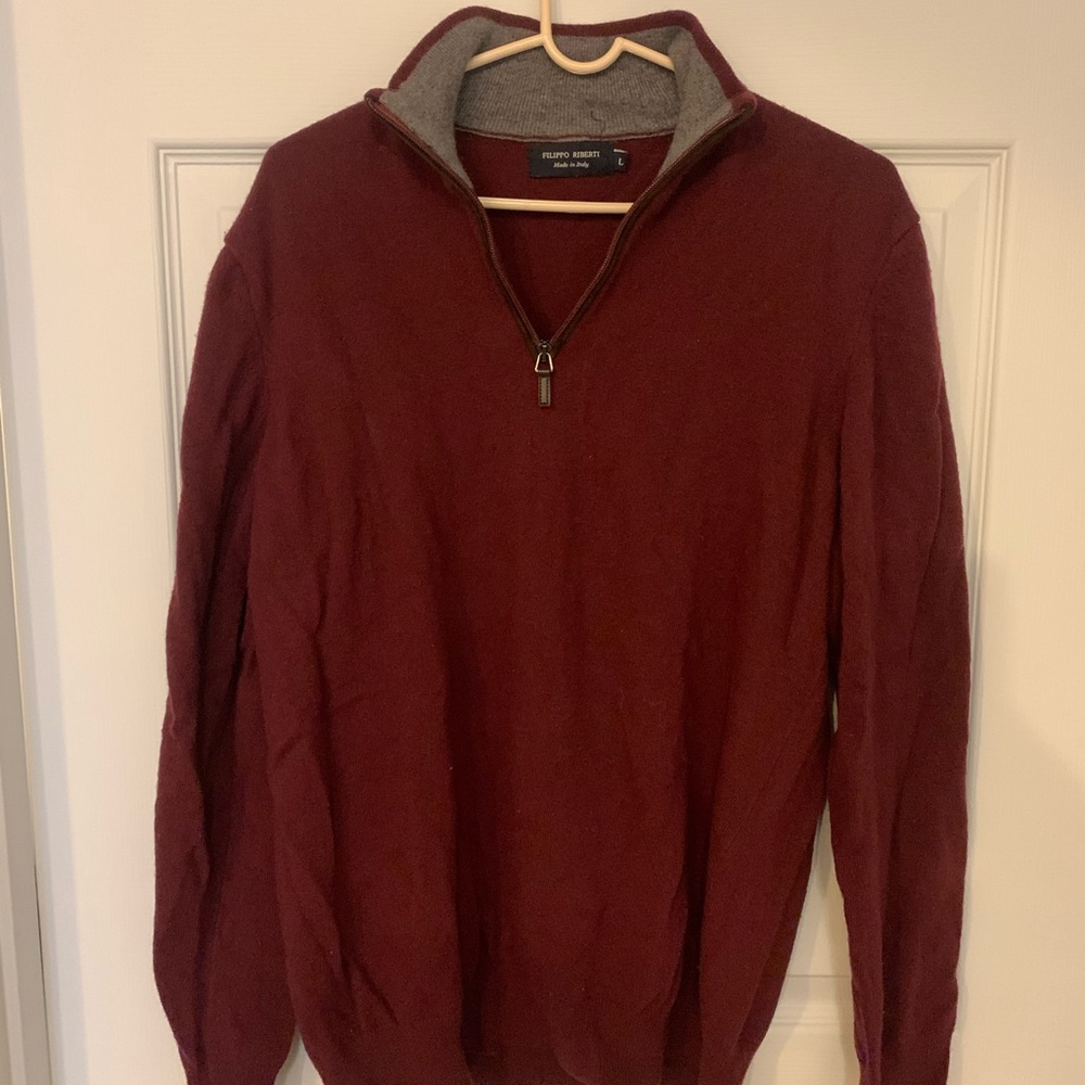 Quarter zip men’s L sweater